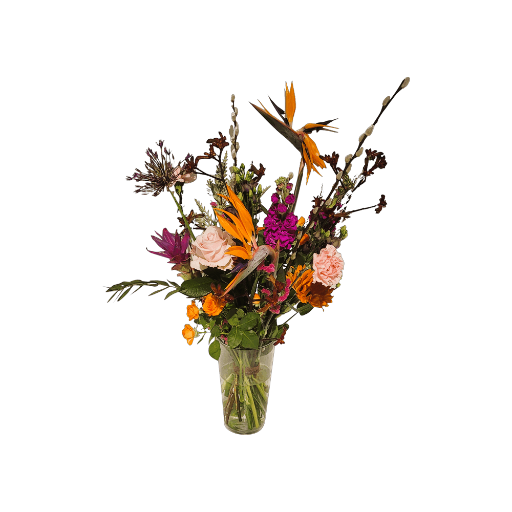 zakelijk bloemen bestellen op rekening - boeket veldbloemen- boeket oranje - Boeket roze - bloemen delftgauw - bloemen den Hoorn -bloemen delft- door florali creations