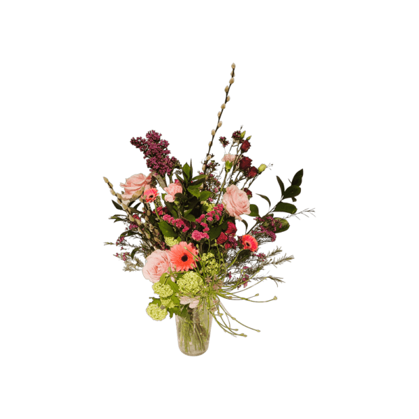zakelijk bloemen bestellen op rekening - boeket veldbloemen- zomer boeket - Boeket roze- bloemen delftgauw - bloemen den Hoorn -bloemen delft- door florali creations