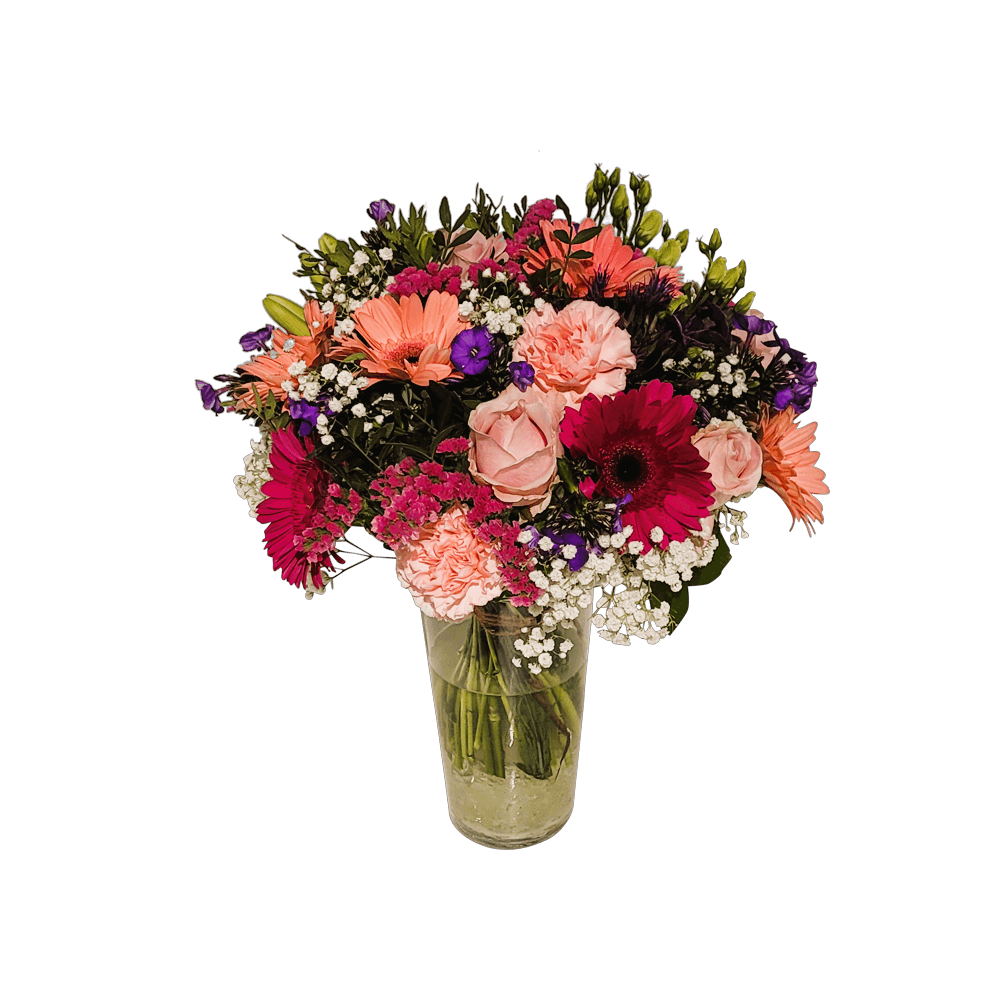 zakelijk bloemen bestellen op rekening - boeket biedermeier- boeket roze - bloemen delftgauw - bloemen den Hoorn -bloemen delft- door florali creations