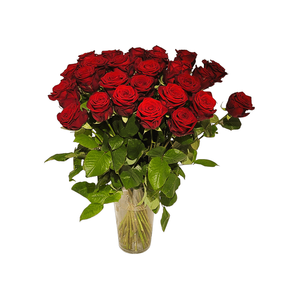 boeket rode rozen - bloemstuk rozen- nederlandse rozen - boeket liefde - door florali creations