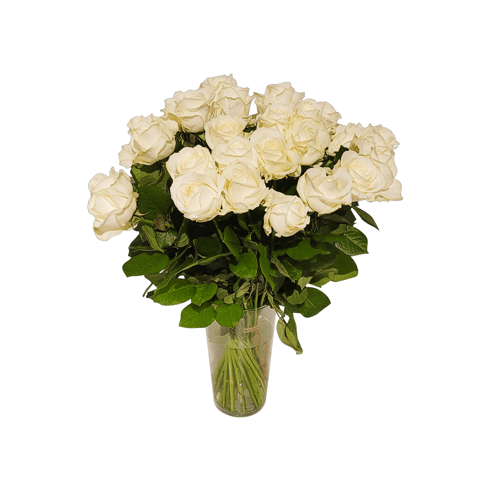 boeket rozen - boeket witte rozen - bloemstuk rozen- nederlandse rozen - boeket liefde - door florali creations