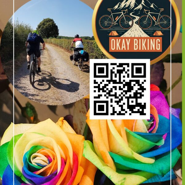 regenboog rozen voor stichting opkikker okay biking | floralicreations | bloemist delfgauw