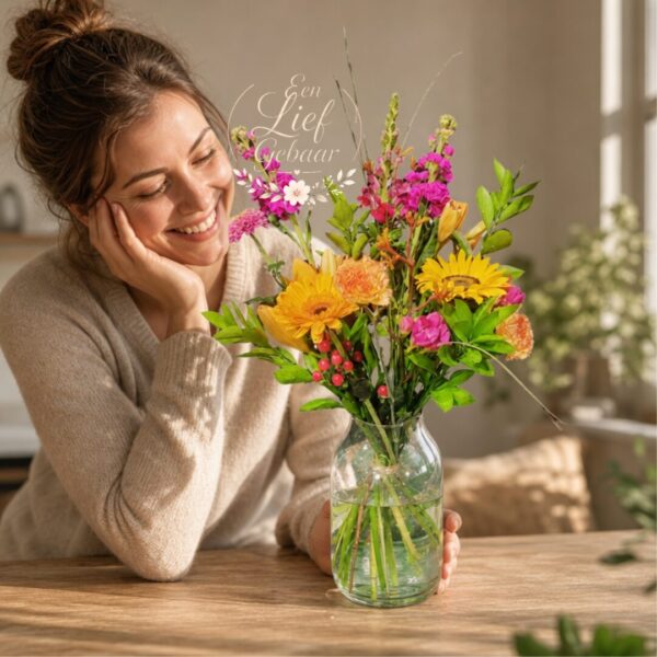 Klein gebaar -Boost Plukboeket – Vol Kleur & Energie - Florali Creations - Delfgauw