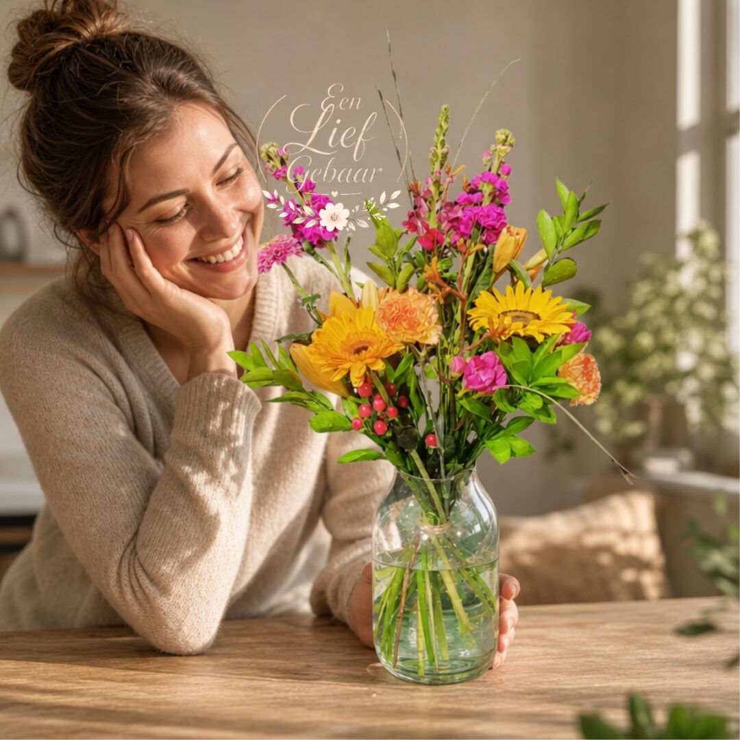 Klein gebaar -Boost Plukboeket – Vol Kleur & Energie - Florali Creations - Delfgauw