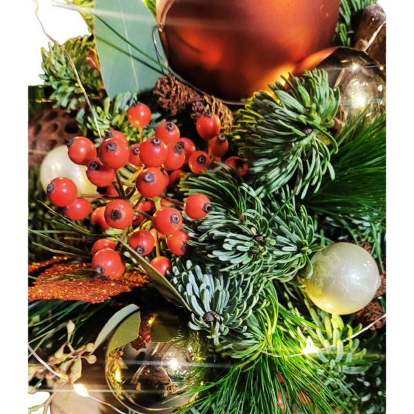 Puur Kerstlicht op Boomschijf – Warmte en Natuur voor de Feestdagen, Delfgauw, Florali Creations - zoom