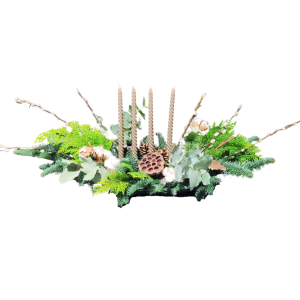 Advent kerstsstuk natuurlijk - florali creations - Delfgauw