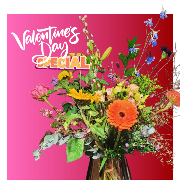Boeket vol geluk - Valentijnspecial - florali creations - Delft - Delfgauw - pijnacker-nootdorp