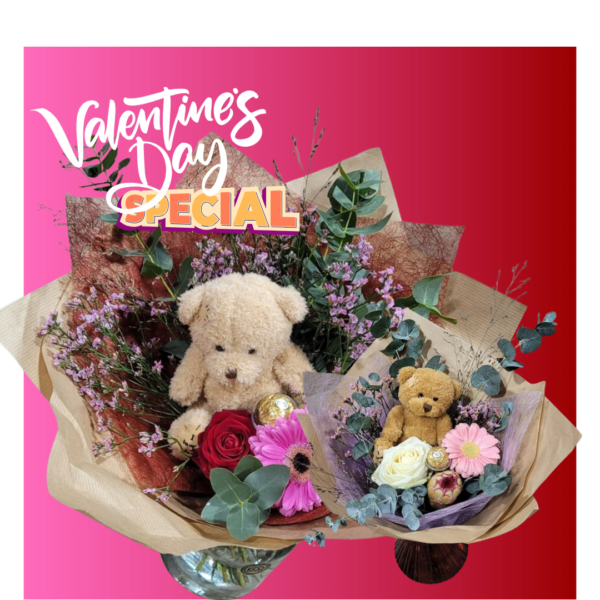 Lief Klein Boeket met Knuffelbeertje